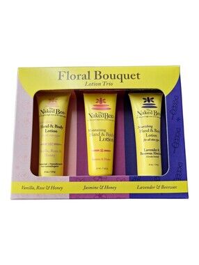 The Naked Bee Floral Bouquet Lotion Trio - Yellow